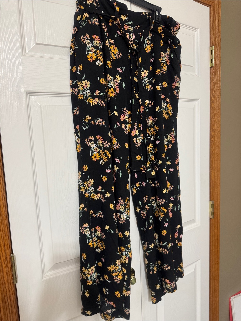 torrid Black Floral Wide-Leg Pants
